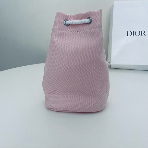 DIOR Beaute CD Logo Cosmetic Makeup Pouch (Pink) - Picture 3 of 9